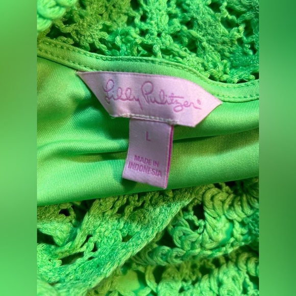 Lilly Pulitzer Bright Green Crochet Dress - Picture 6 of 7